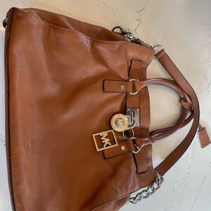 Michael Kors Tan Leather Shoulder Bag